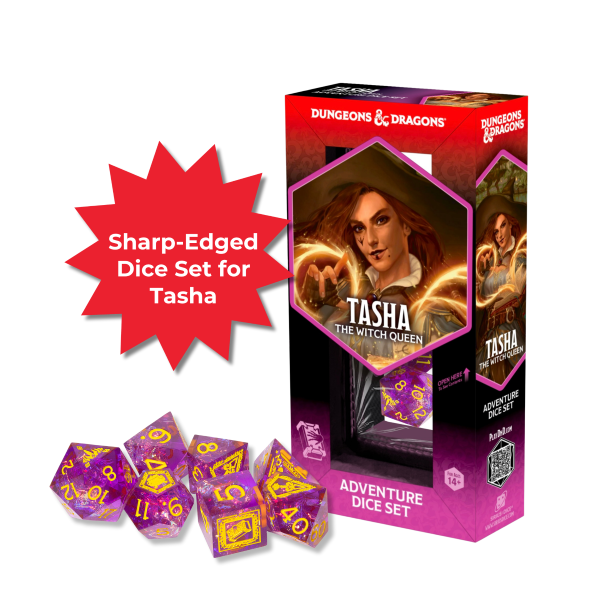 Dungeons & Dragons: Adventure Dice Set - Tasha The Witch Queen Sharp-Edged