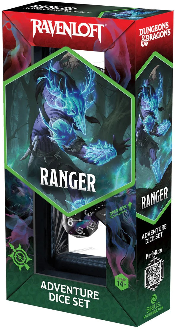 Dungeons & Dragons: Ravenloft Adventure Dice Set - Ranger Black/Blue