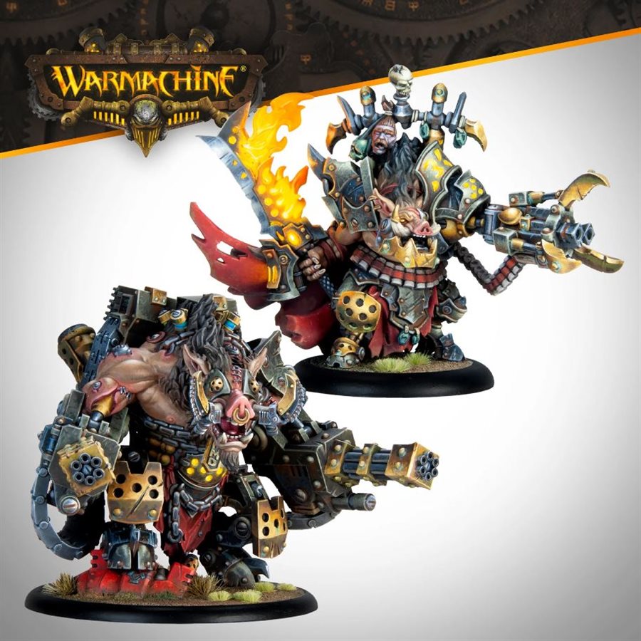 Warmachine: Emperor Carver Ultimus Esquire III & War Boar