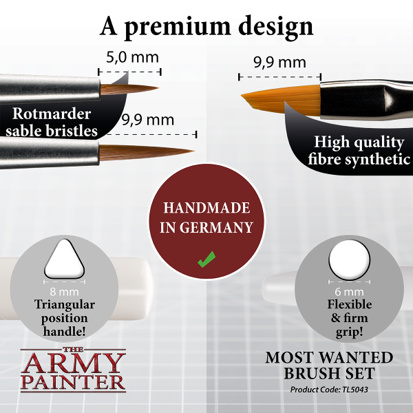 Army Painter: Most Wanted Brush Set