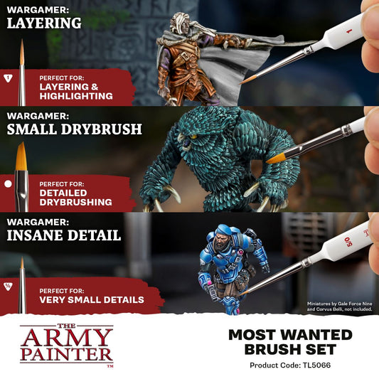 Army Painter: Most Wanted Brush Set