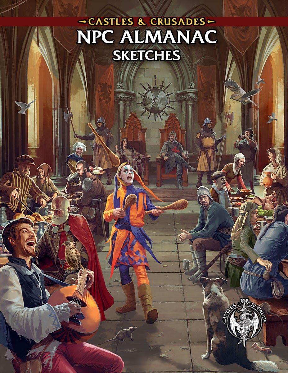 Castles & Crusades RPG: NPC Almanac Sketches