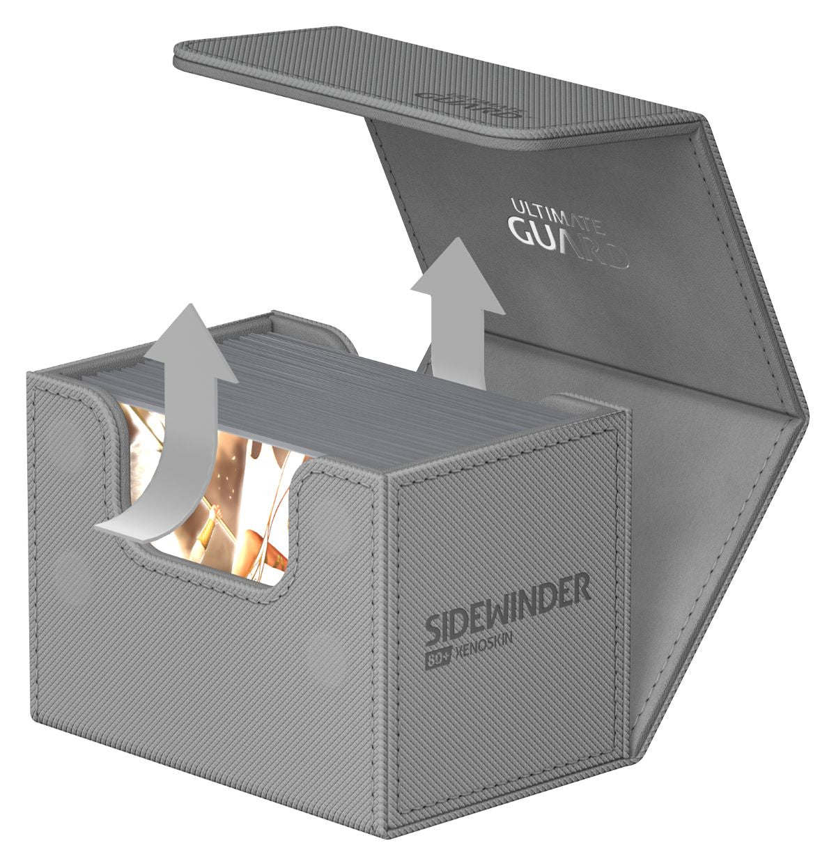 Ultimate Guard: Sidewinder Deck Case 80+ - Monocolor Grey