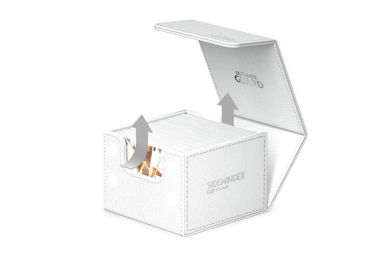 Ultimate Guard: Sidewinder Deck Case 133+ - Monocolor White