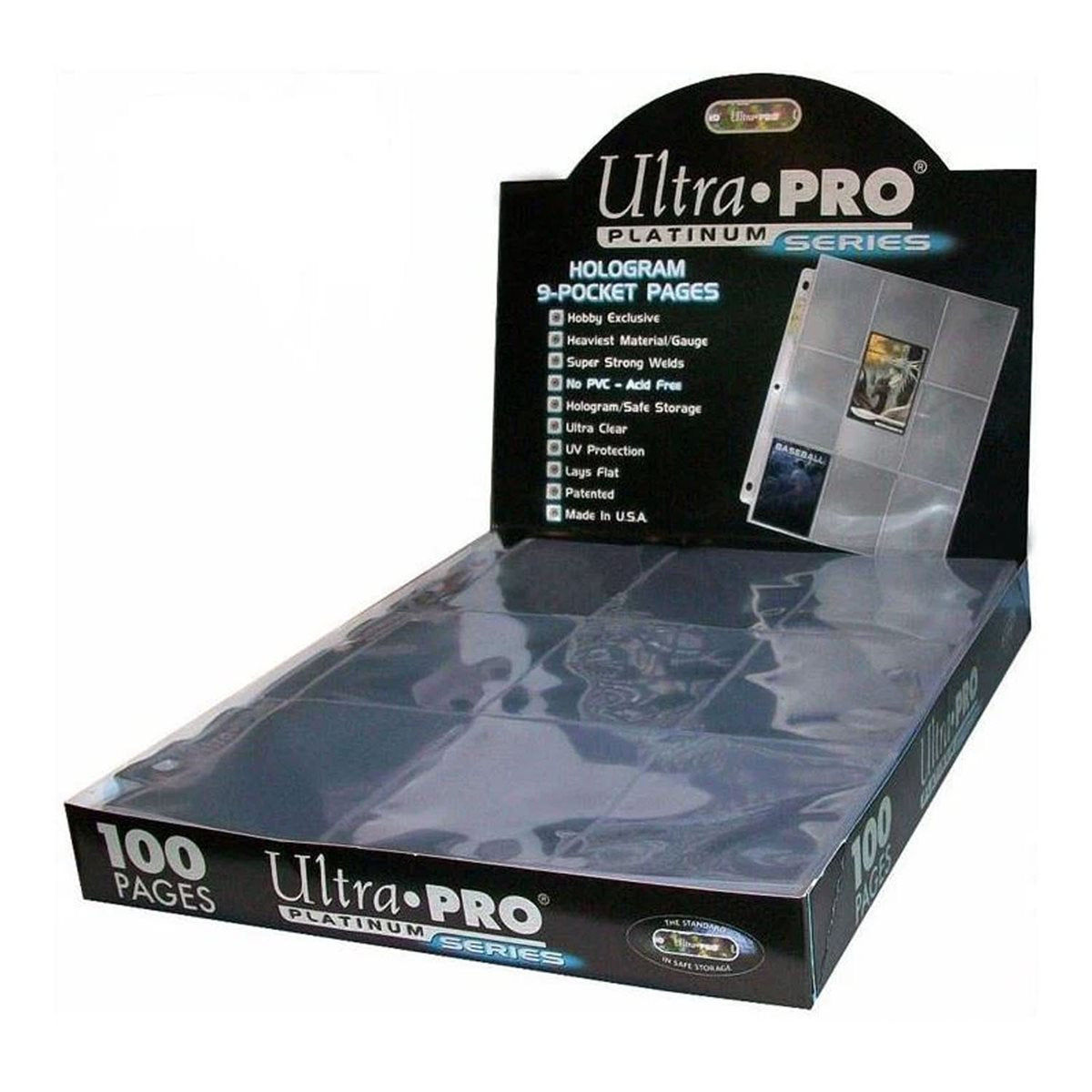 Ultra Pro: Toploading 9-Pocket Secure Page - Standard Size Cards Clear