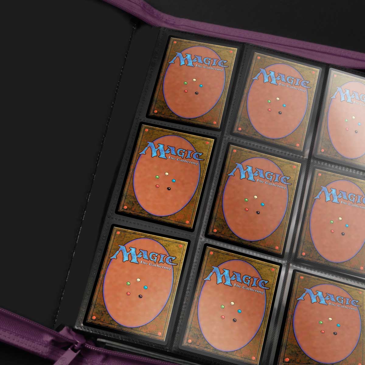 Ultra Pro: Vivid 9 Pocket Zippered PRO Binder - Midnight Plum