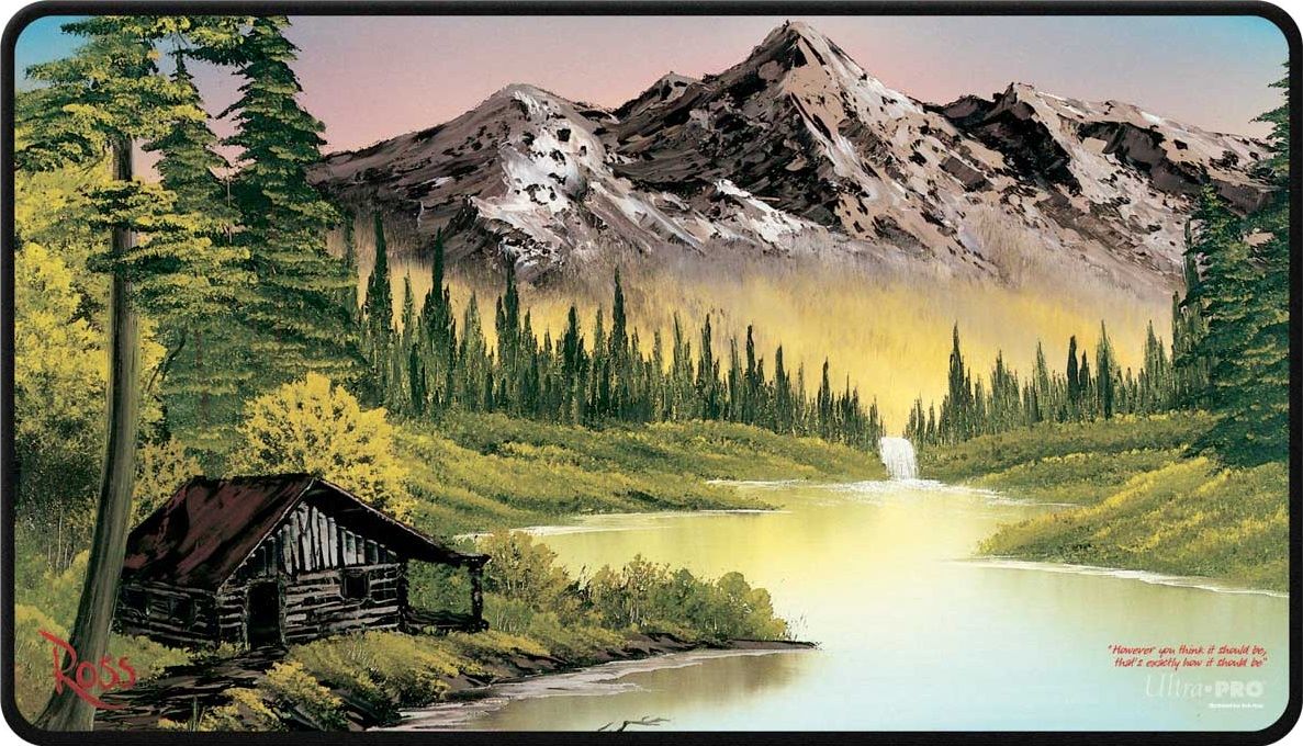 Ultra Pro: Stitched Playmat - Bob Ross Mountain Retreat