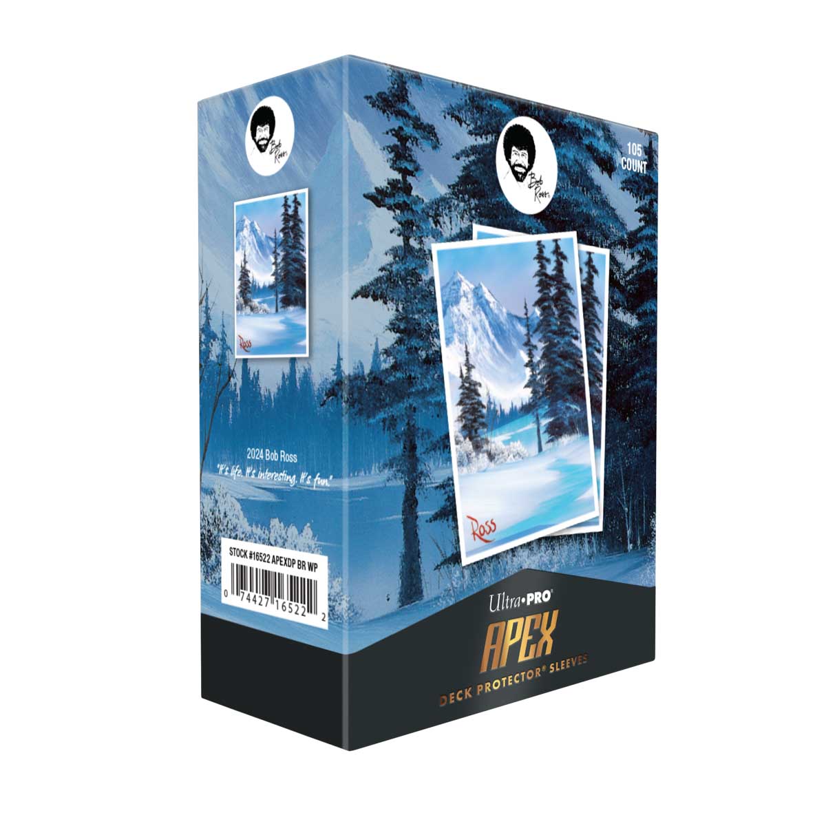 Ultra Pro: Apex Sleeves 105 Count – Bob Ross Winter Paradise – Amazing Stories