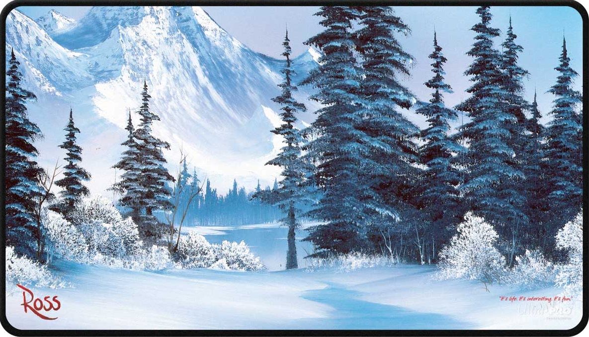 Ultra Pro: Stitched Playmat - Bob Ross Winter Paradise