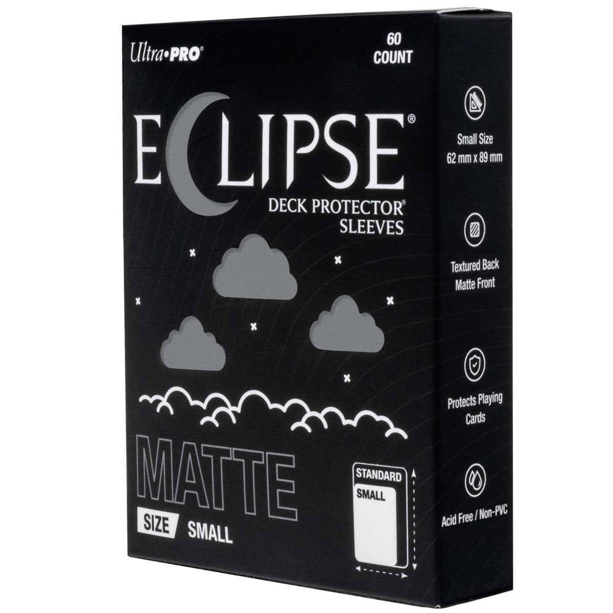 ECLIPSE® Matte Small DECK PROTECTOR® Sleeves: 60 Count - Smoke Grey