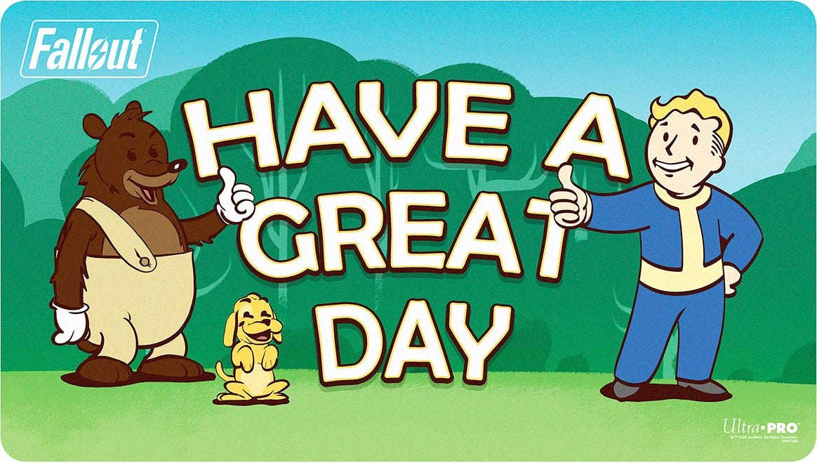 Fallout: Playmat – Vault Boy Have A Great Day