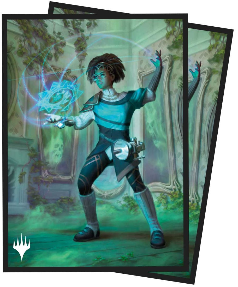 Duskmourn House Of Horror - Deck Protector Sleeves 100 Count - Zimone, Mystery Unraveler