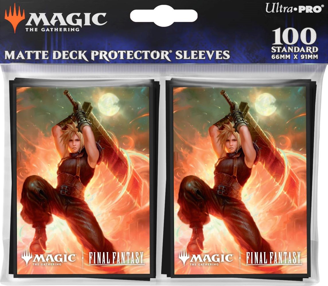 MTG Final Fantasy - Deck Protector Sleeves 100 Count - Cloud, Ex-SOLDIER