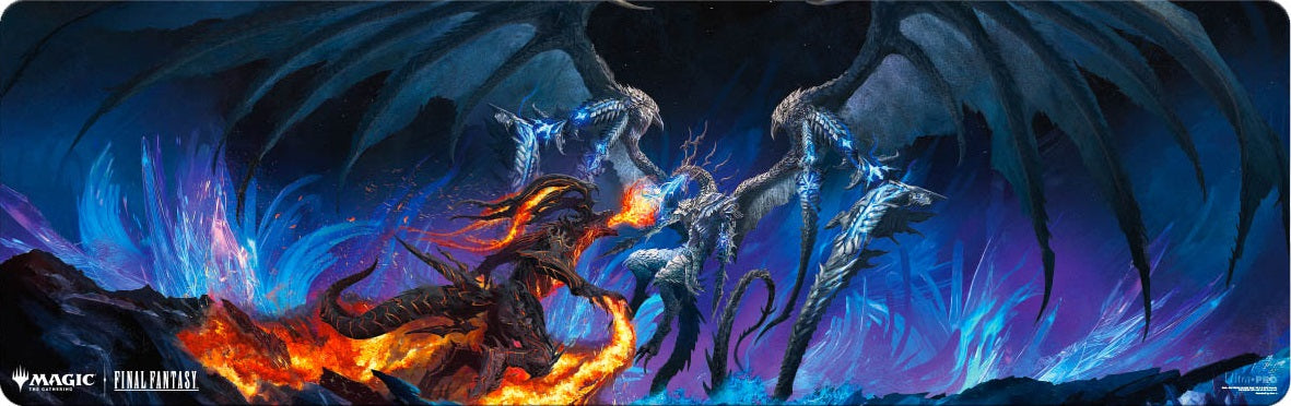 MTG Final Fantasy: Table Playmat 8 Foot - Bahamut And Ifrit