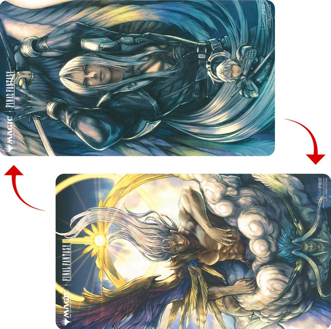 MTG Final Fantasy: Double Sided Playmat - Sephiroth, Fabled SOLDIER / Sephiroth, One-Winged Angel