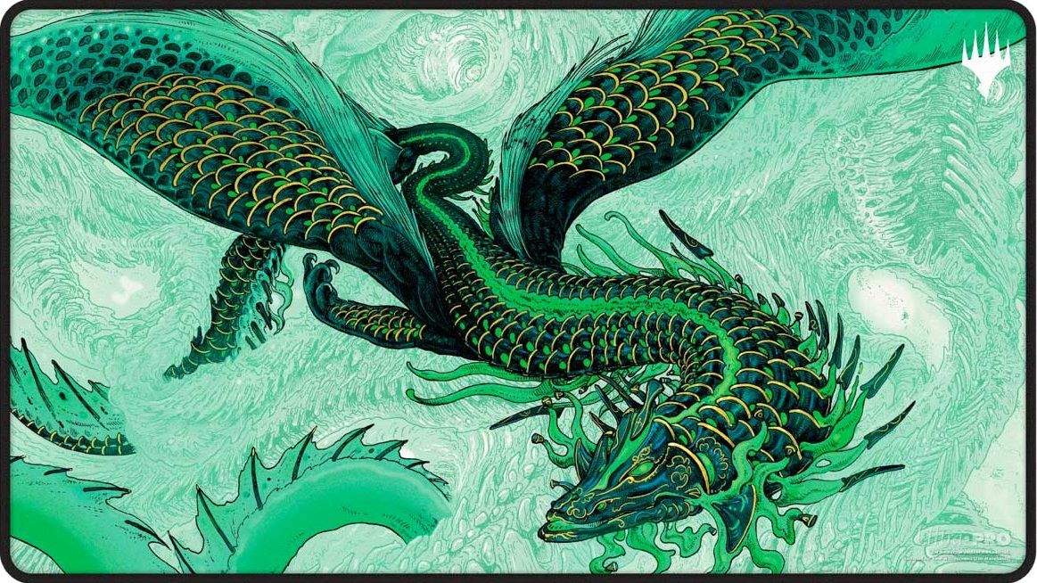 MTG Tarkir Dragonstorm: Stitched Playmat - Teval, Arbiter Of Virtue
