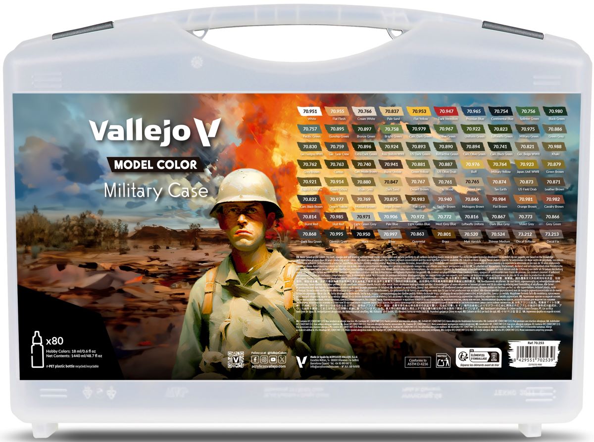 Vallejo: Model Color Military Case 80 Count