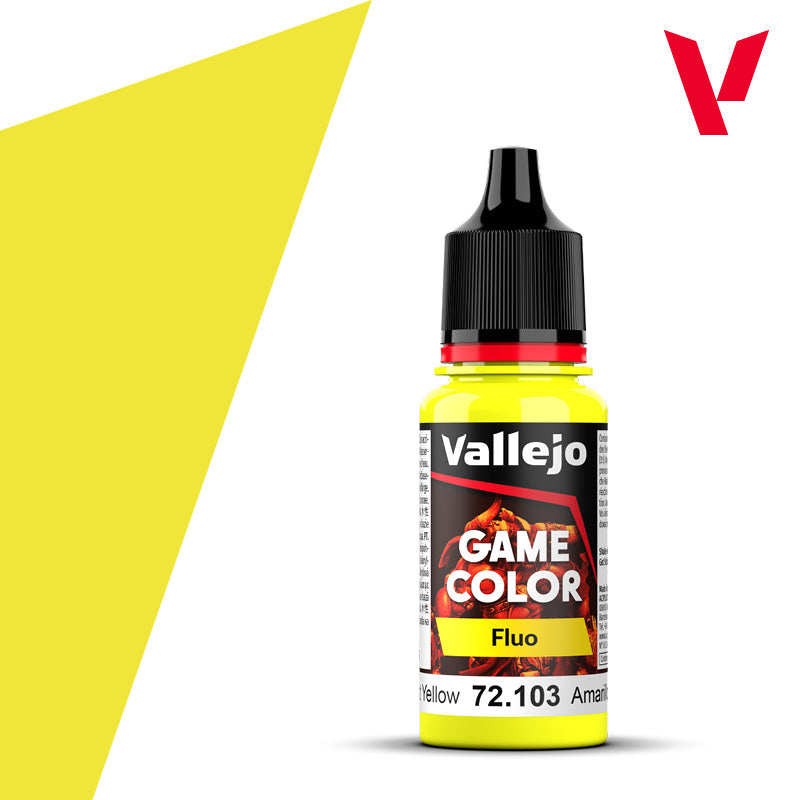Vallejo Game Color Fluo: Fluorescent Yellow 18ml