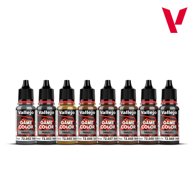 Vallejo: Metallic Colors Paint Set