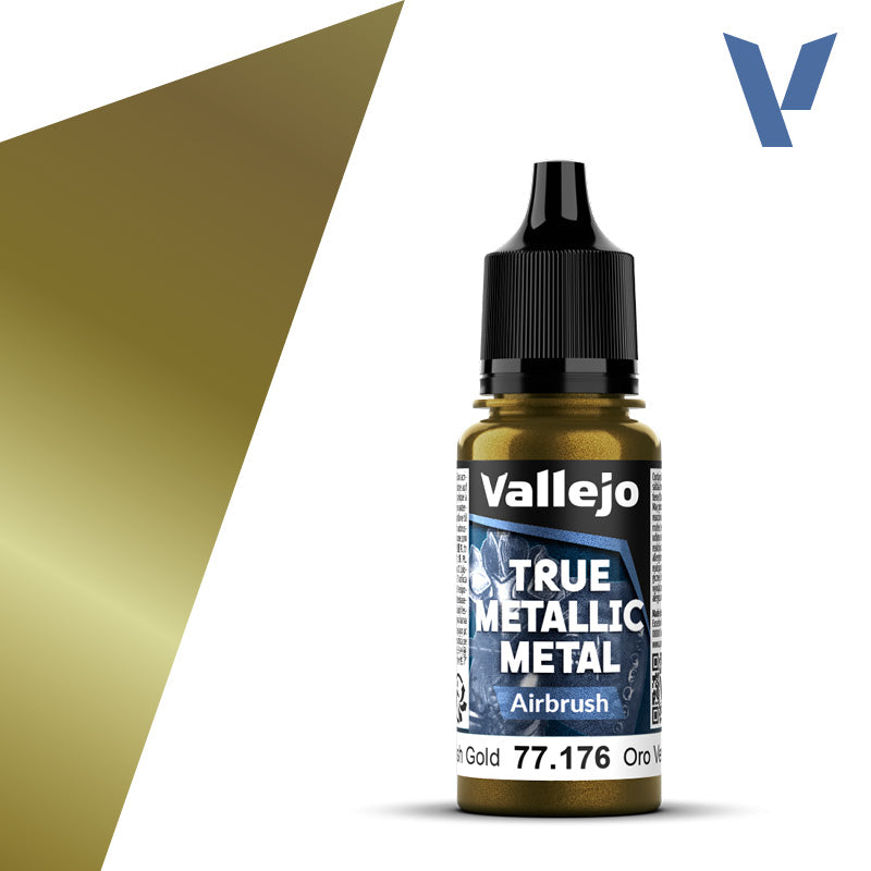 Vallejo: True Metallic Metal Paint - Greenish Gold Airbrush