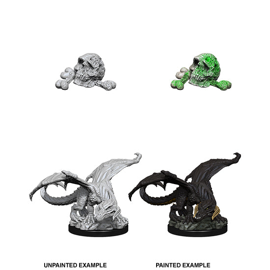Dungeons & Dragons Nolzurs Miniatures: Wave 10 - Black Dragon Wyrmling