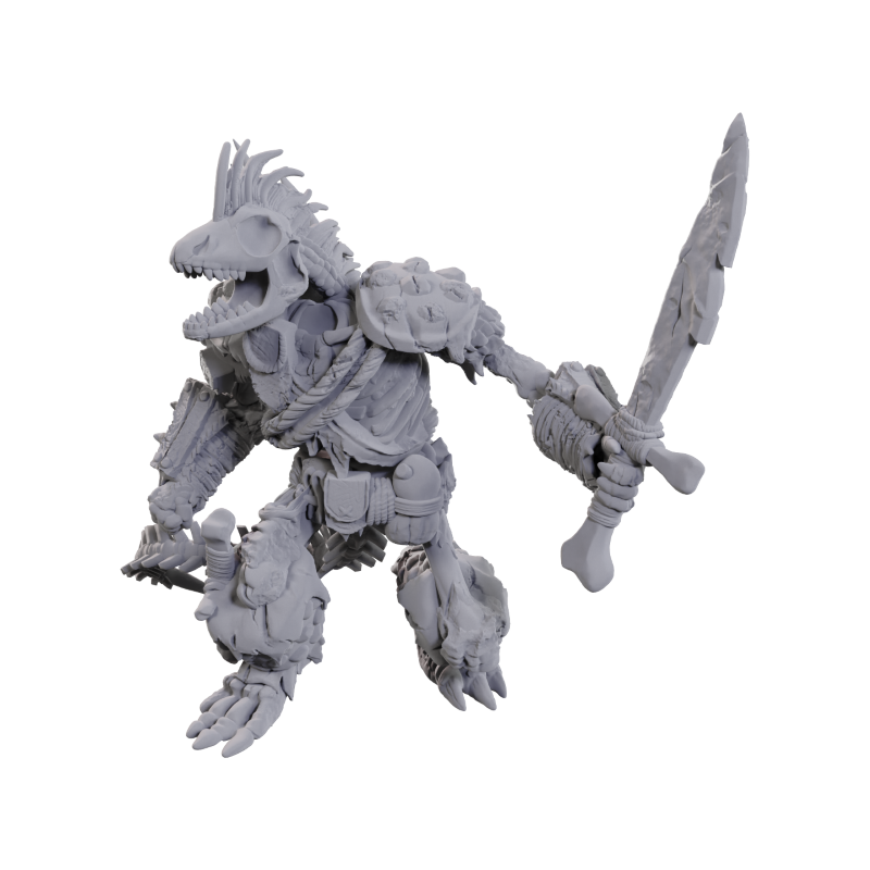 Dungeons & Dragons Nolzurs Miniatures: Wave 23 - Lizardfolk Skeleton