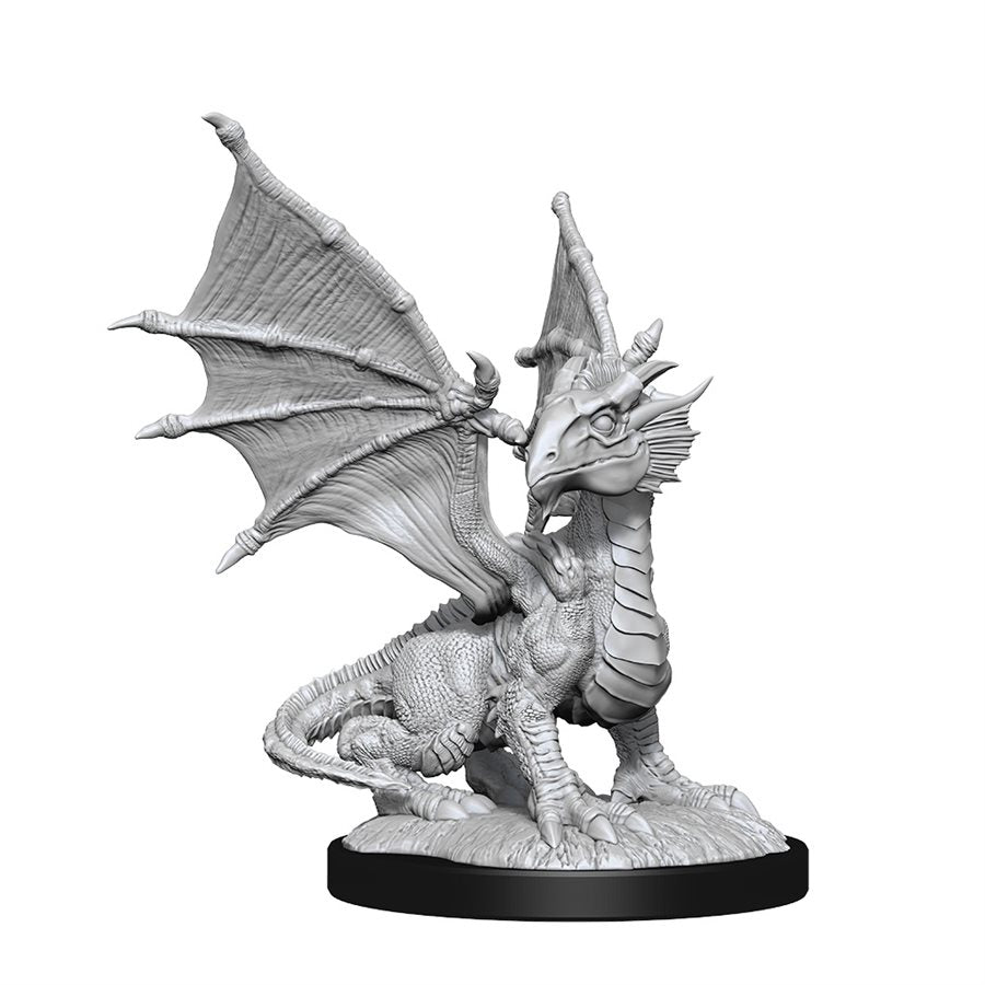 Dungeons & Dragons Nolzurs Miniatures: Wave 13 - Silver Dragon Wyrmling & Female Halfling