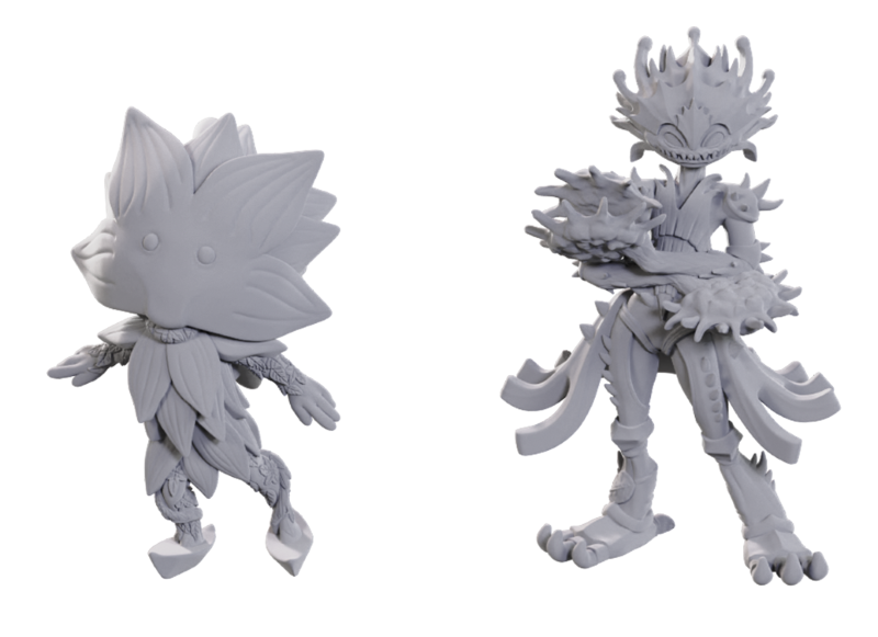 Pathfinder Battles Miniatures: Wave 25 - Lotus Leshy And Flytrap Leshy