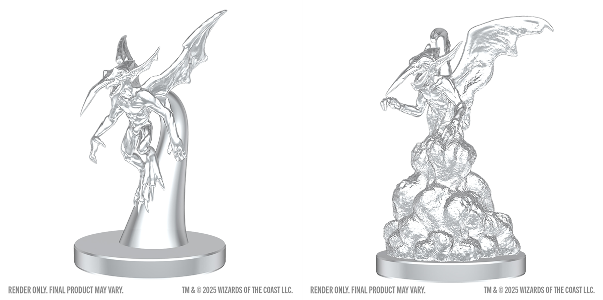 Dungeons & Dragons Nolzurs Miniatures: Wave 28 - Ice Mephit & Dust Mephit
