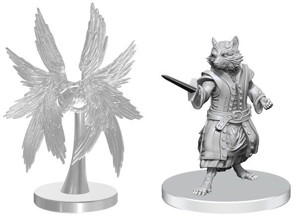 Pathfinder Battles Miniatures: Wave 27 - Procyal (Raccoon Agathion) & Zoaem (Ring Archon)