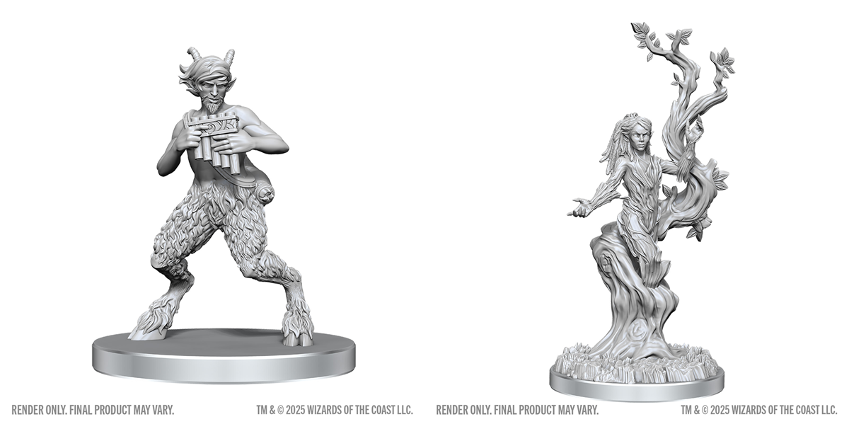 Dungeons & Dragons Nolzurs Miniatures: Wave 28 - Satyr & Dryad