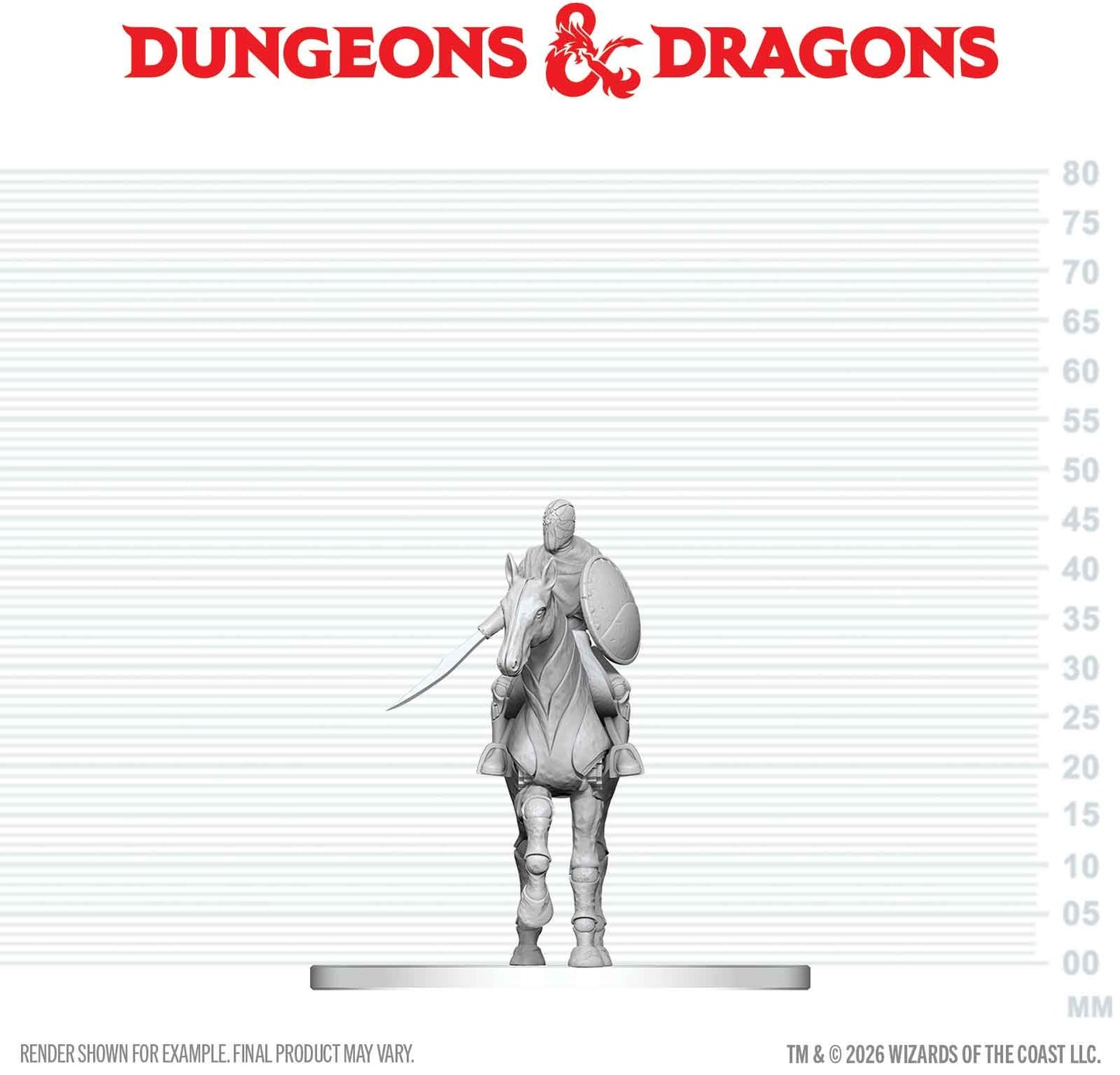 Dungeons & Dragons Nolzurs Miniatures: Wave 29 - Nimblewright Steed With Rider