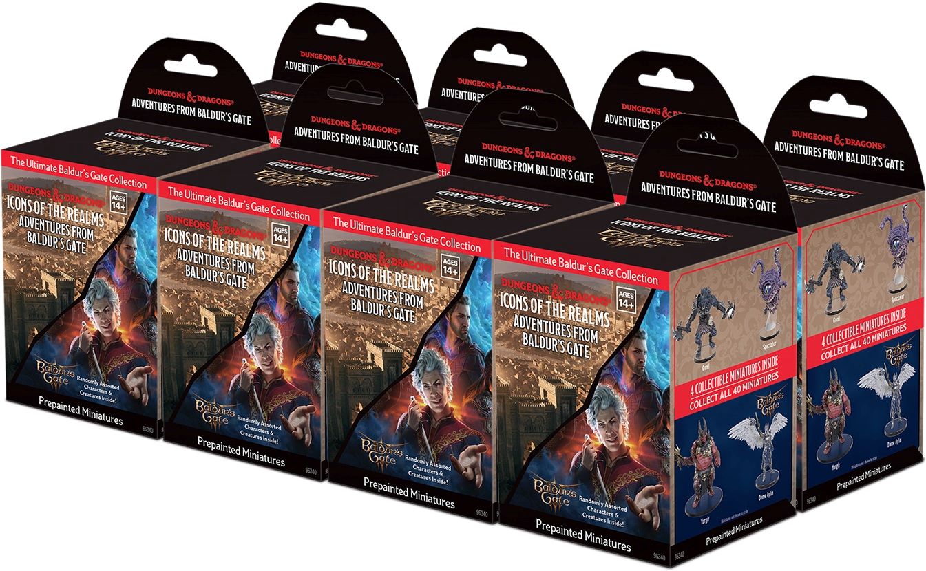Dungeons & Dragons Icons Of The Realms: Set 35 - Adventures From Baldur's Gate 8 Count Booster Brick
