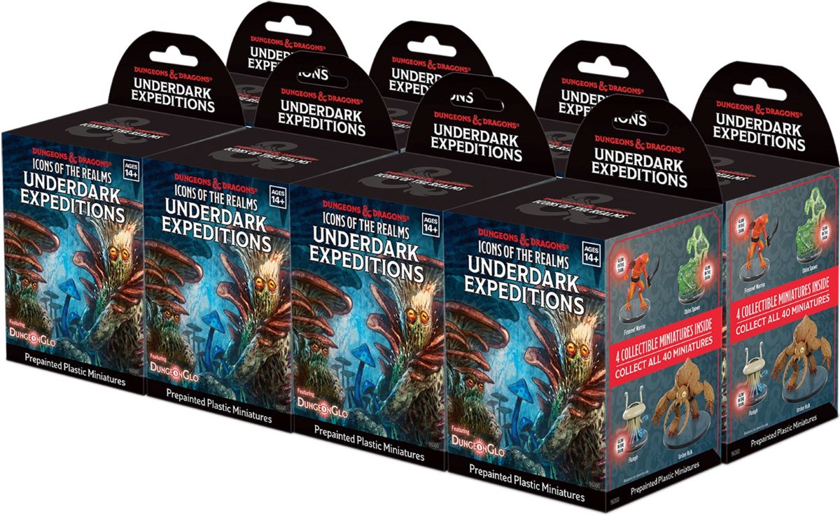 Dungeons & Dragons Icons Of The Realms: Set 36 - Underdark Expeditions 8 Count Booster Brick