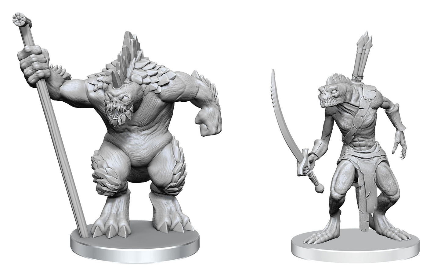 Pathfinder Battles Miniatures: Wave 26 - Xulgath Skirmisher & Stoneliege