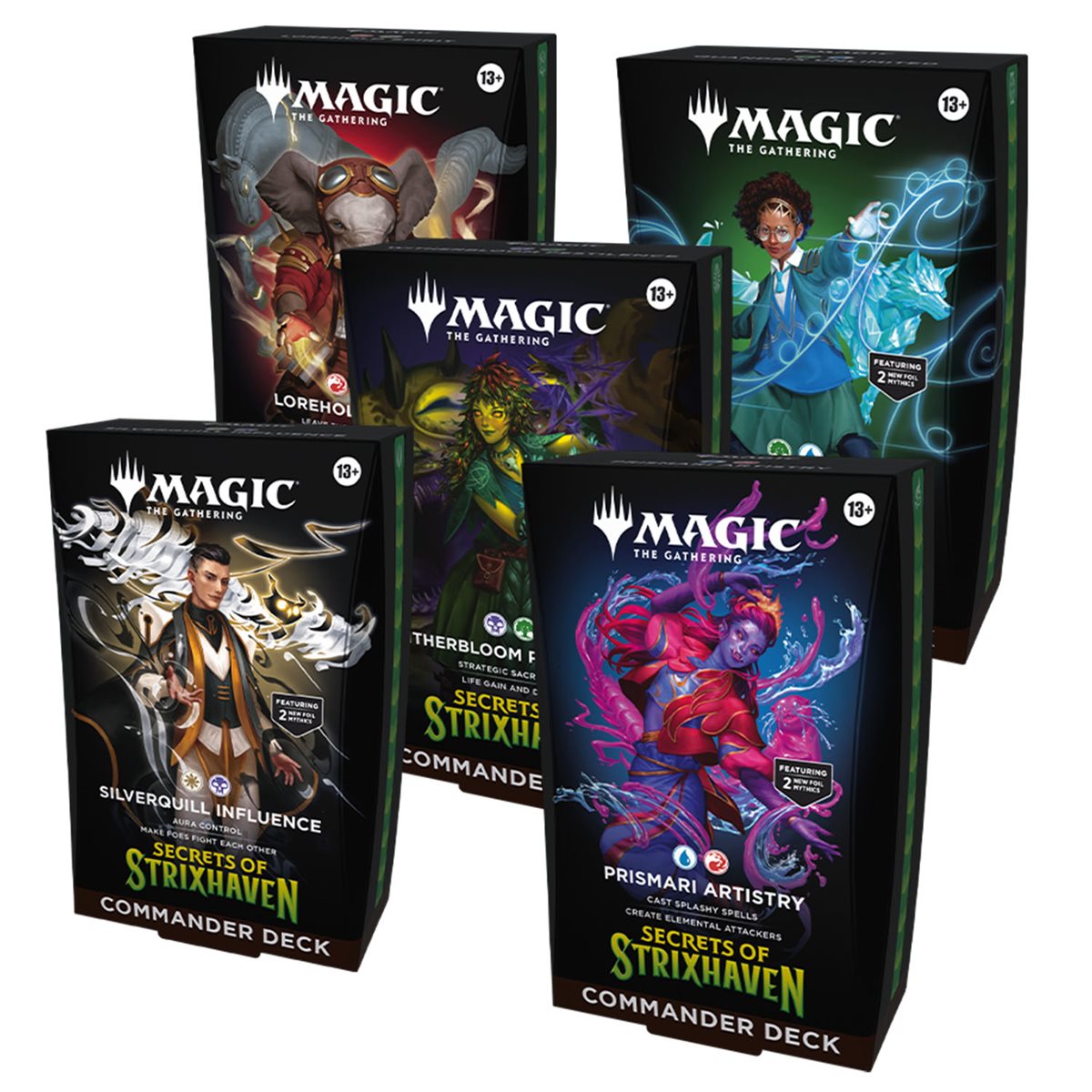 MTG Secrets Of Strixhaven: Commander Decks Set Of 5