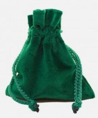 Drawlab: Velvet Dice Pouch - Green
