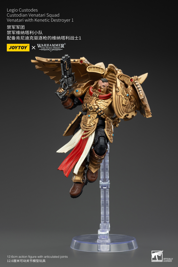 JOYTOY: Warhammer - Horus Heresy Legio Custodes Custodian Venatari Squad Venatari With Kenetic Destroyer 1