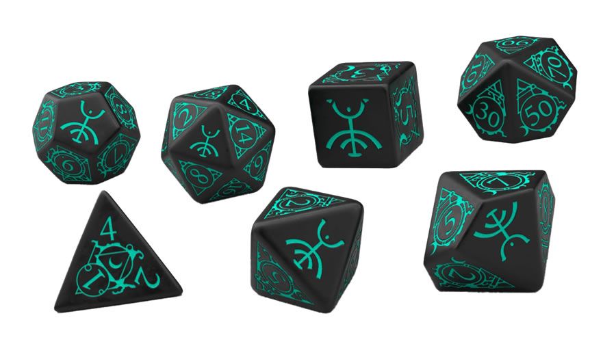 Nightfell: Q-Workshop 7-Piece Dice Set