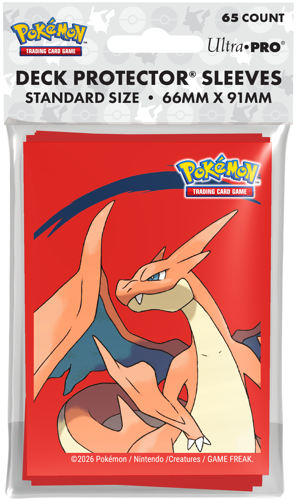 Pokémon: Standard Deck Protector Sleeves 65 Count - Mega Charizard Y