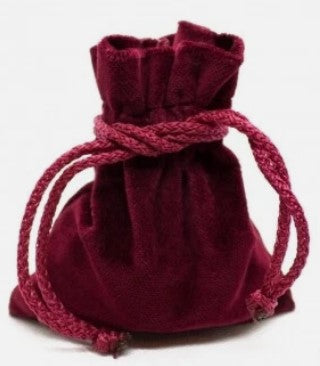 Drawlab: Velvet Dice Pouch - Red