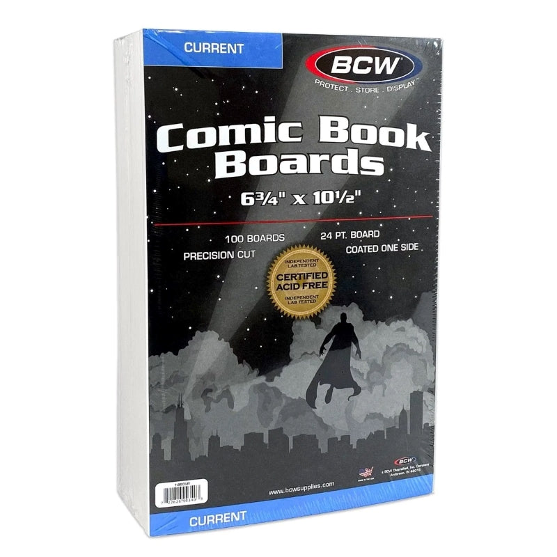 BCW: Comic Book Backing Boards 100 Pack - Current