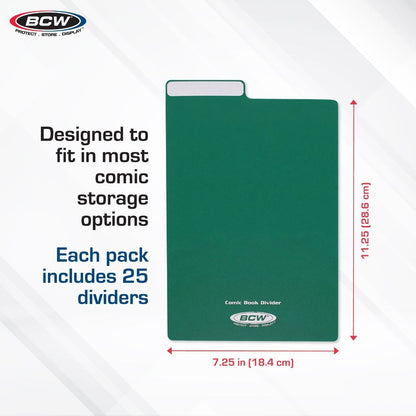 BCW: Comic Book Dividers - Green