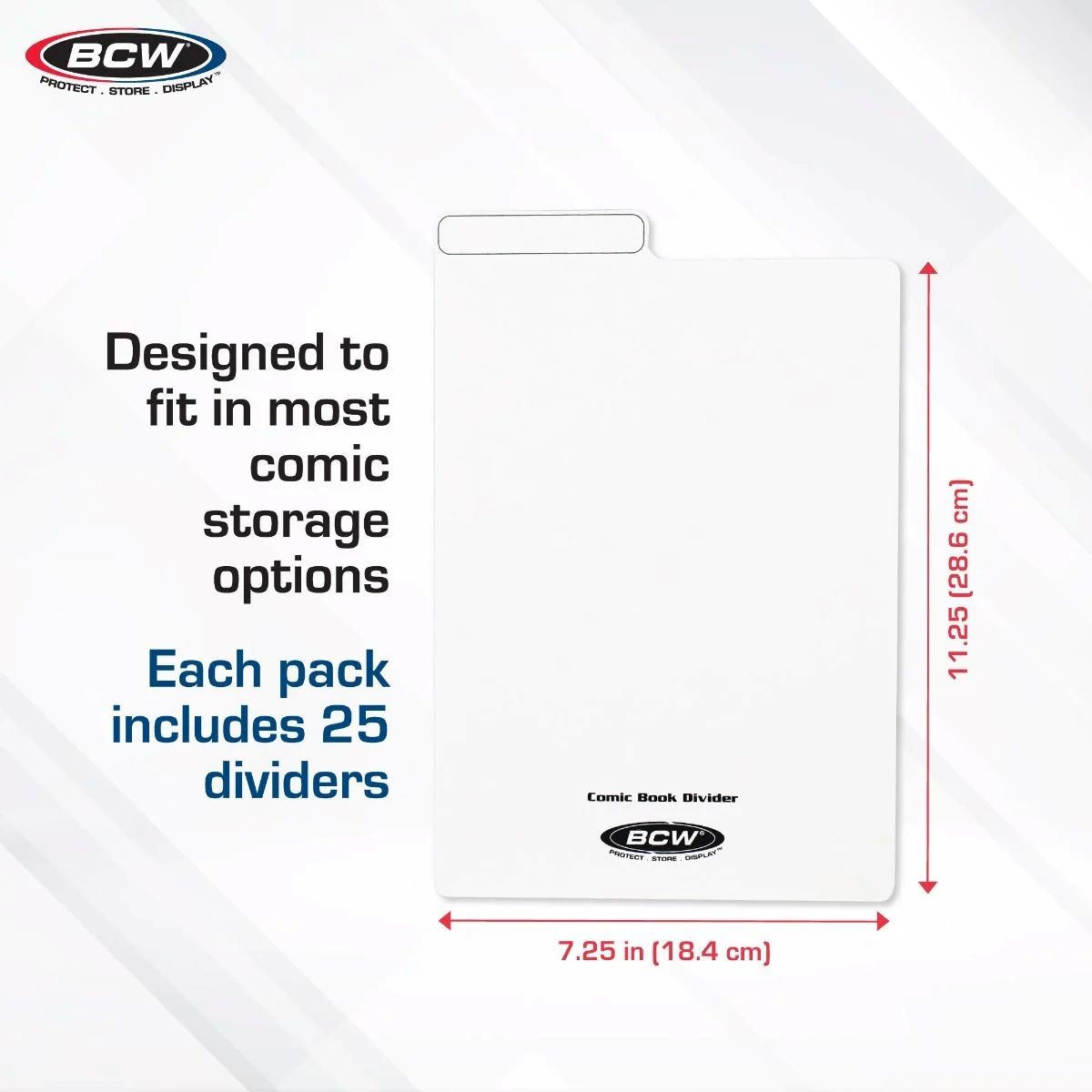BCW: Comic Book Dividers - White
