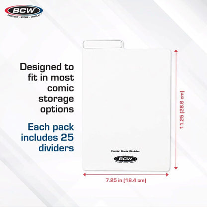 BCW: Comic Book Dividers - White