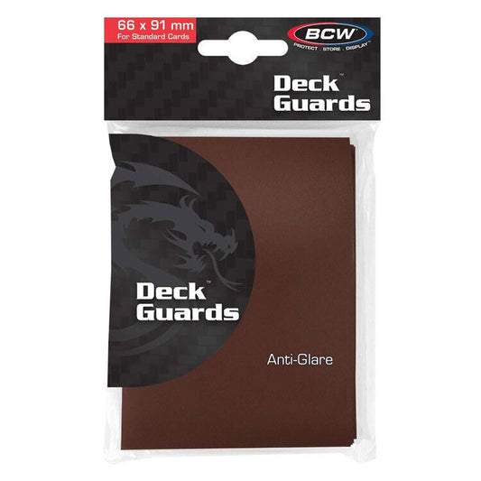 BCW: Deck Guard Double Matte Sleeves 50 Pack - Brown