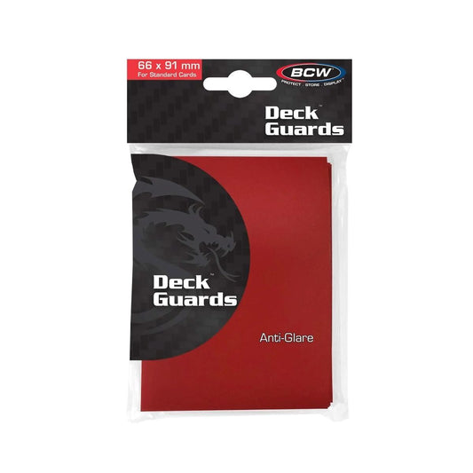 BCW: Deck Guard Double Matte Sleeves 50 Pack - Red