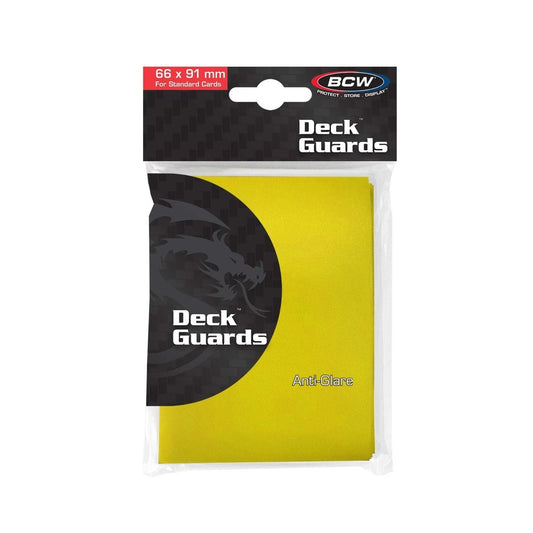 BCW: Deck Guard Double Matte Sleeves 50 Pack - Yellow