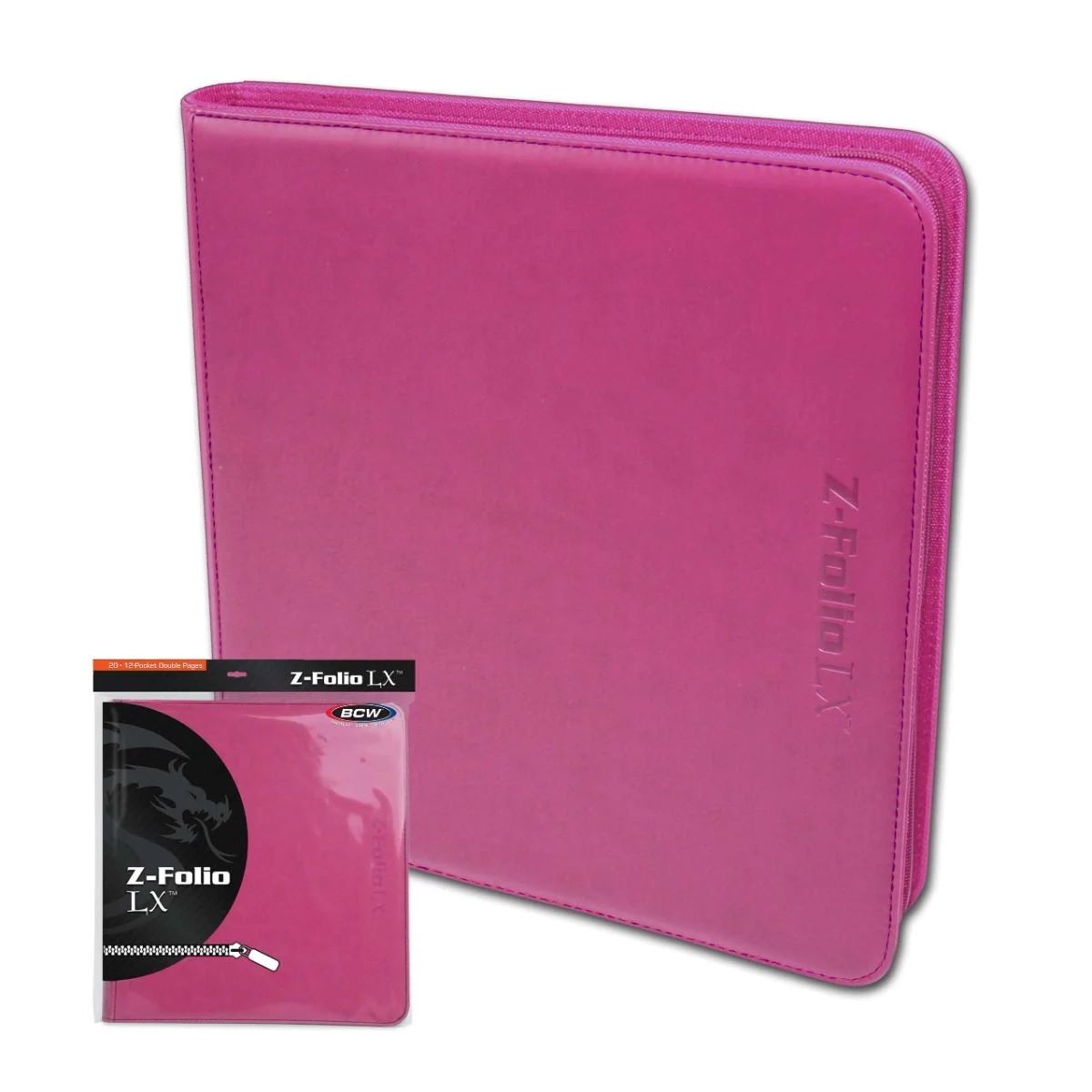 BCW:  Z-Folio 12-Pocket LX Album - Pink