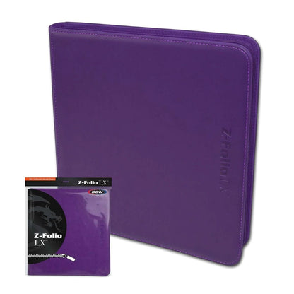 BCW:  Z-Folio 12-Pocket LX Album - Purple